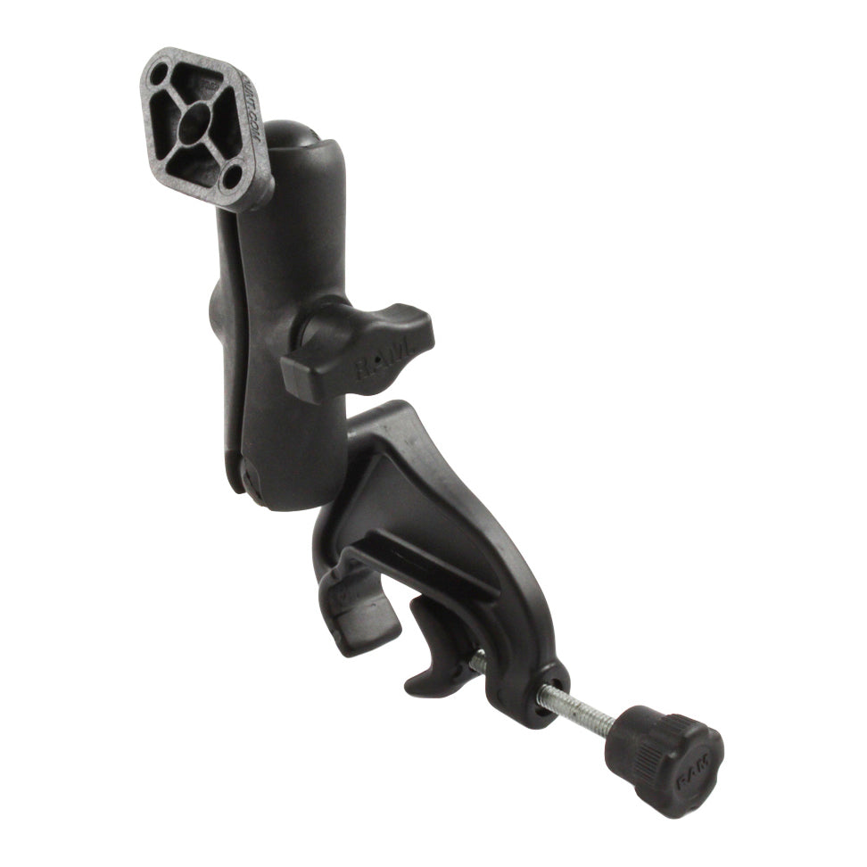 RAP-B-102-121BU.jpg RAM® Composite Double Ball Mount with Aluminum Yoke Clamp Base - Image 1