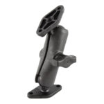 RAM® Universal Composite Double Ball Mount with Two Diamond Plates