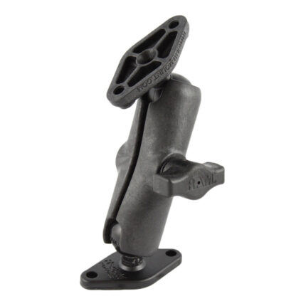 RAM® Universal Composite Double Ball Mount with Two Diamond Plates