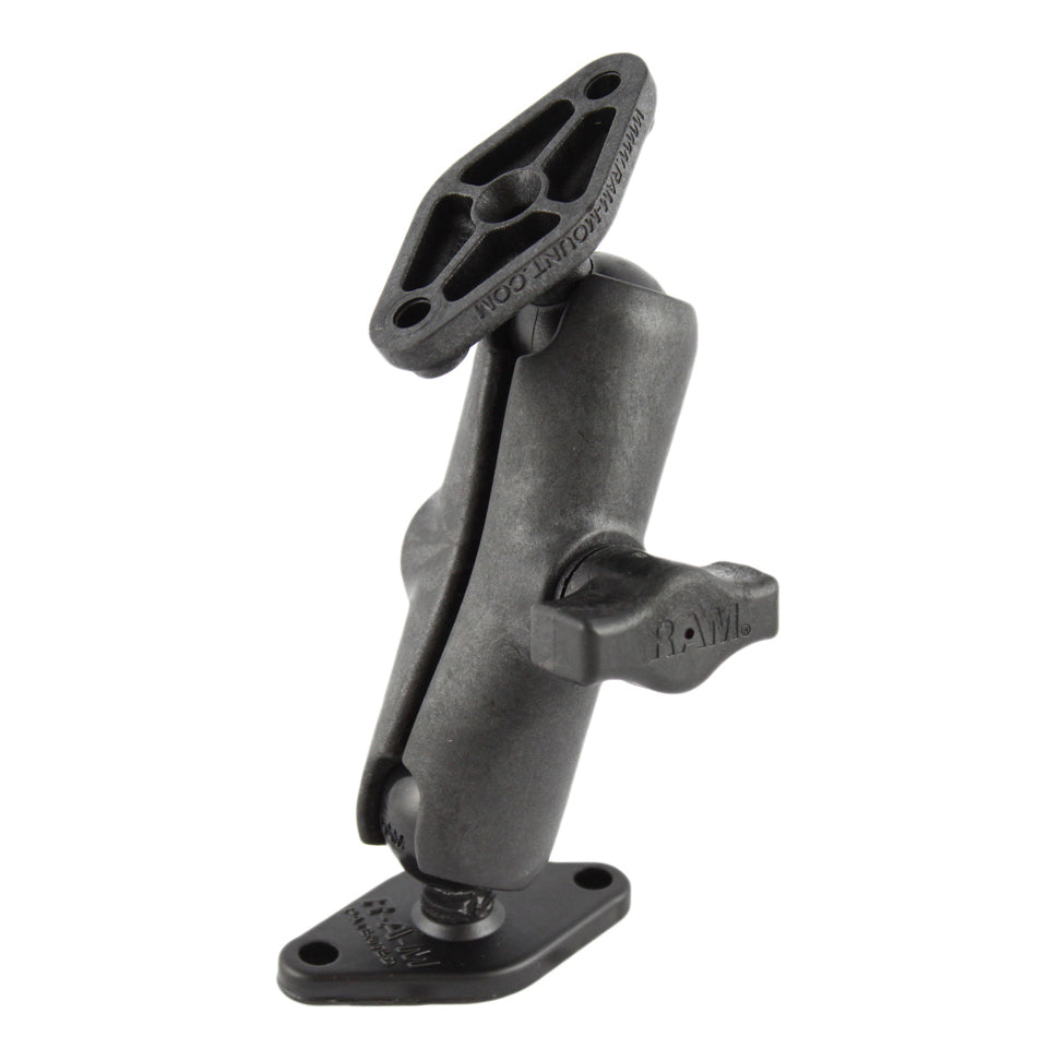 RAP-B-102-RA1U.jpg RAM® Universal Composite Double Ball Mount with Two Diamond Plates - Image 1