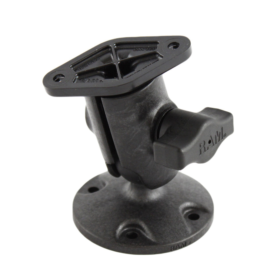 RAP-B-104U.jpg RAM® Composite Single Ball Mount with Round Plate - Image 1