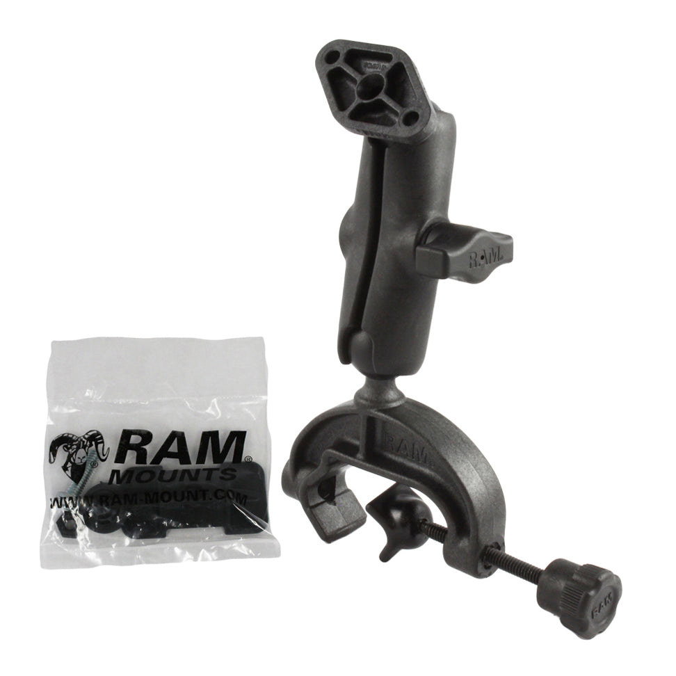 RAP-B-121-238U.jpg RAM® Composite Yoke Clamp Mount with Diamond Plate - Medium - Image 1