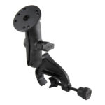 RAM® Yoke Clamp Mount with Composite Socket Arm & Aluminum Round Plate
