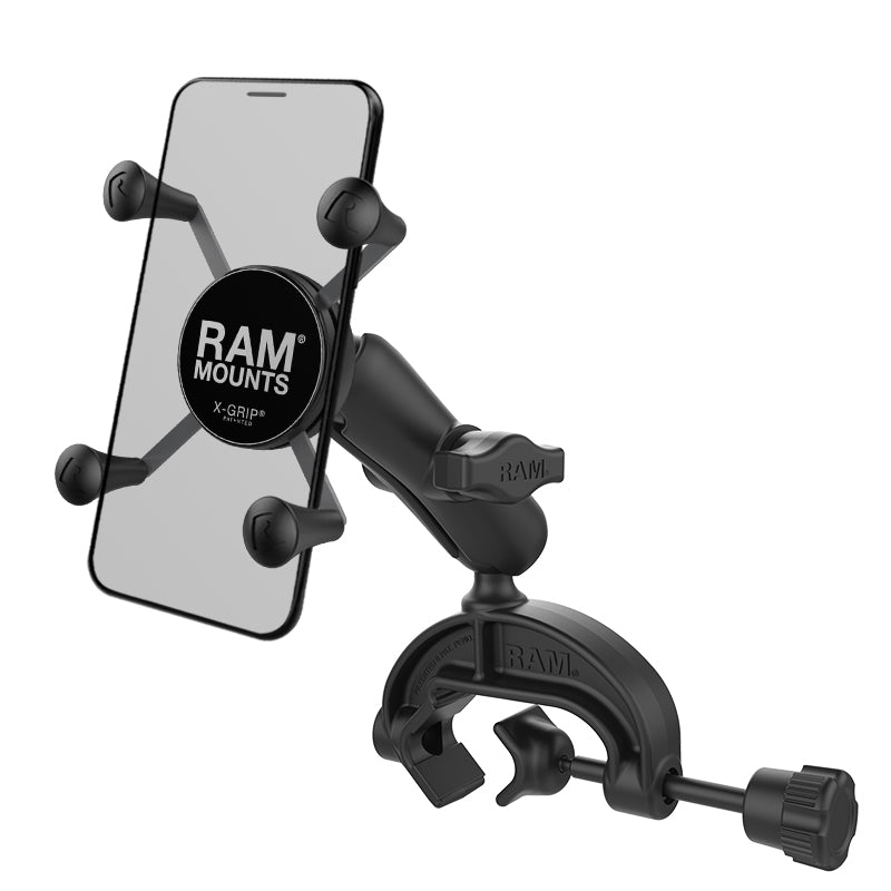 RAP-B-121-UN7U.jpg RAM® X-Grip® Phone Mount with Composite Yoke Clamp Base - Image 1