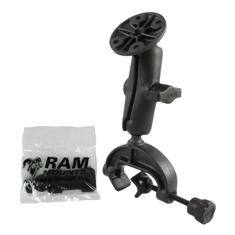 RAP-B-121U.jpg RAM® Composite Yoke Clamp Mount with Round Plate - Image 1