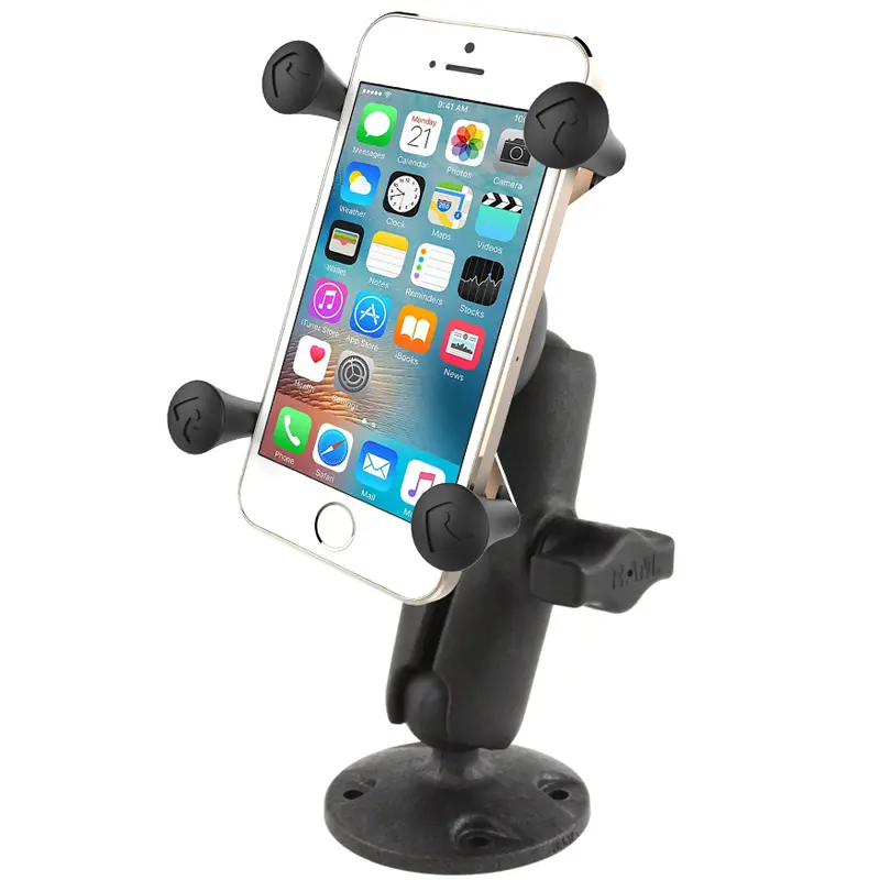 RAP-B-138-UN7U.jpg RAM X-Grip High-Strength Composite Phone Mount with Drill-Down Base - Image 1