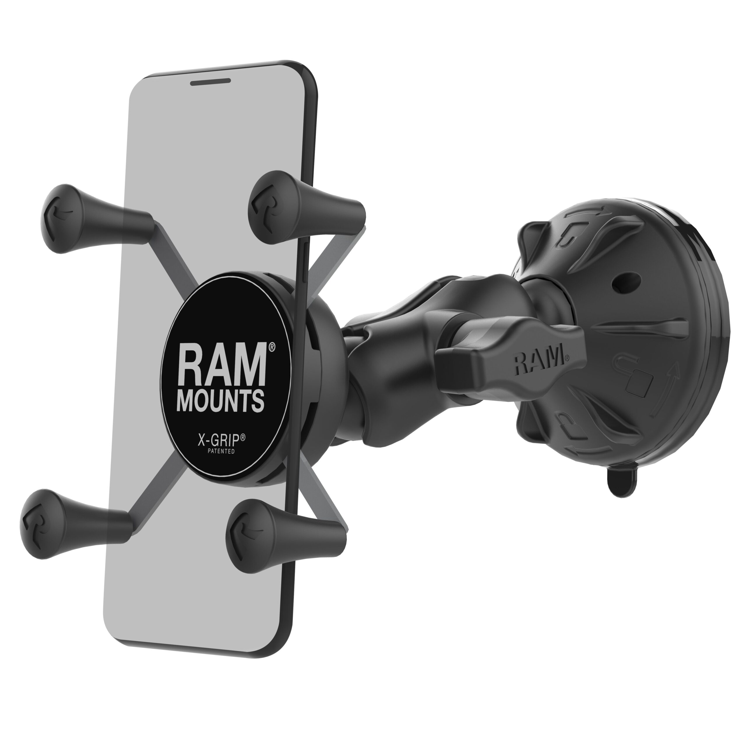 RAP-B-166-2-A-UN7U.jpg RAM® X-Grip® Phone Mount with Low-Profile Suction Cup - Short - Image 1