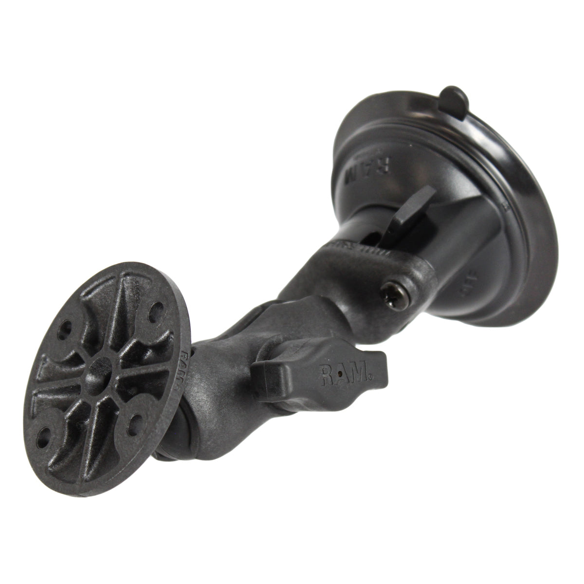RAP-B-166-A-202U.jpg RAM® Twist-Lock™ Composite Suction Mount with Round Plate - Short - Image 1