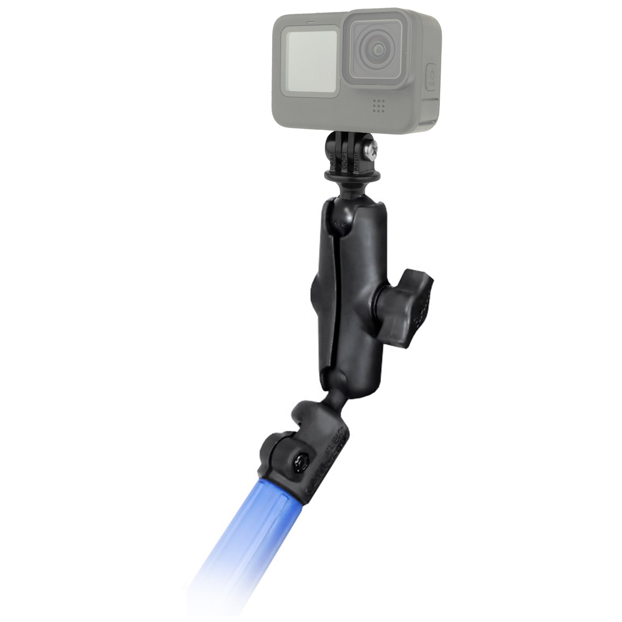 RAP-B-218-1-GOP1U.jpg RAM® Tele-Mount™ Pole Adapter Mount with Action Camera Adapter - Image 1