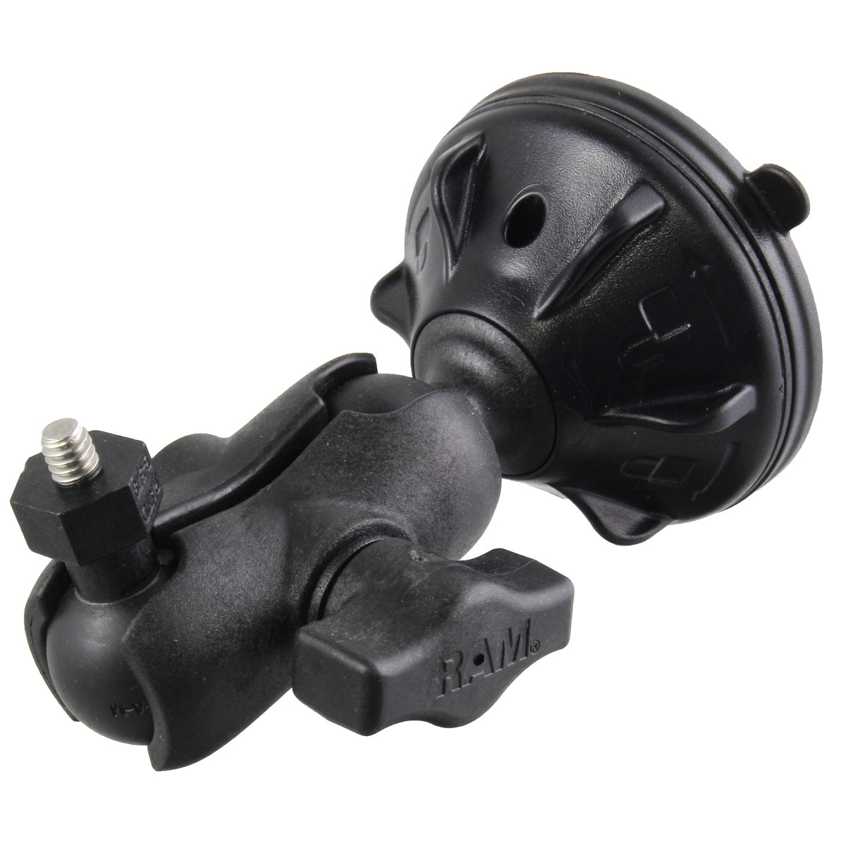 RAP-B-224-2-A-379-252025U.jpg RAM® Twist-Lock™ Low-Profile Suction Mount with 1/4"-20 Camera Adapter - Image 1