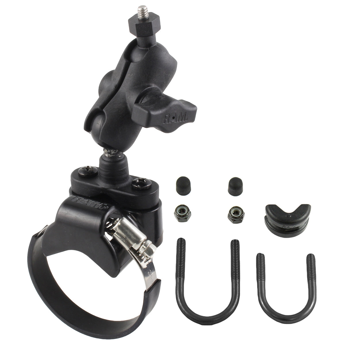 RAP-B-231-2-A-379-252025U.jpg RAM® ATV/Side By Side Rail Mount with 1/4"-20 Threaded Camera Adapter - Image 1