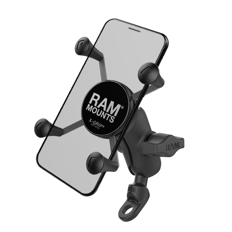RAP-B-272-A-UN7U.jpg RAM® X-Grip® Phone Mount with 9mm Angled Bolt Head Adapter - Composite - Image 1