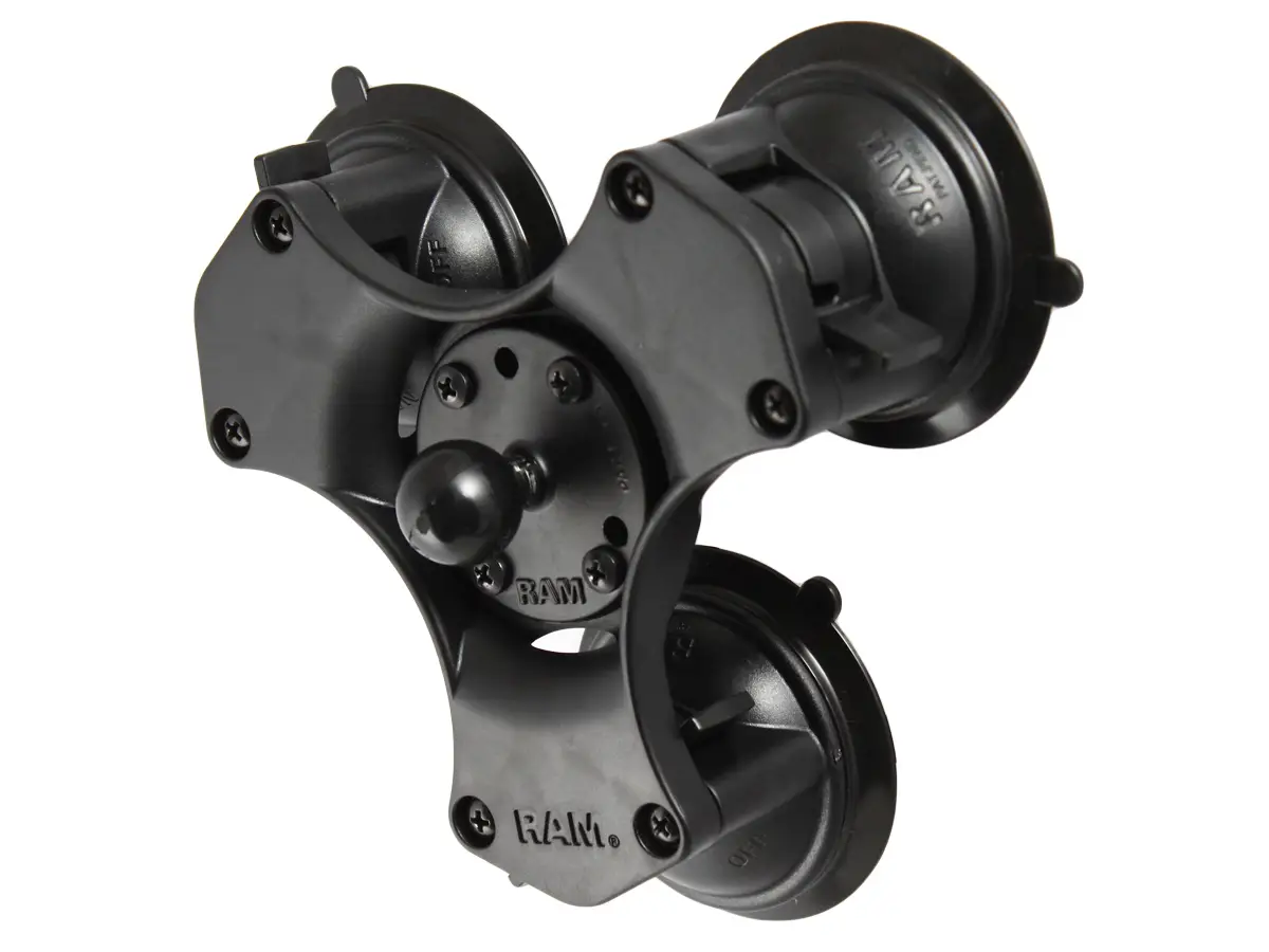 RAP-B-365-224-1U.jpg RAM Twist-Lock Triple Suction Cup Ball Base - B Size - Image 1