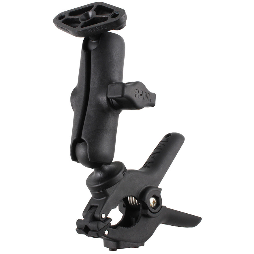 RAP-B-397-2-238U.jpg RAM® Tough-Clamp™ Large Double Ball mount with Diamond Plate - Image 1