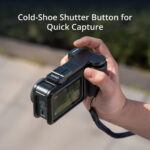 Cold-shoe shutter button for quick capture