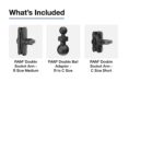 RAM® 9" Long C Size to B Size Double Socket Arm Extension - Image 3