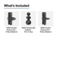 RAM® 11" Long C Size to B Size Double Socket Arm Extension - Image 3