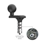 RAM® Motorcycle Fork Stem Wedge Ball Base - 12-18mm Holes - Image 2