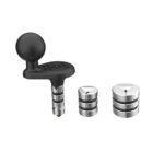 RAM® Motorcycle Fork Stem Wedge Ball Base - 12-32mm Holes