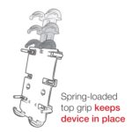 RAM® Quick-Grip™ XL Phone Mount with Medium Torque™ Base - Medium - Image 5
