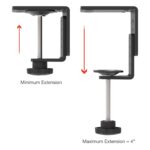 RAM® Heavy Duty C-Clamp Base with Swivel Ratchet Arm & Ball - C Size - Image 3