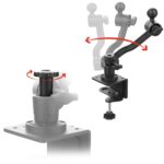 RAM® Heavy Duty C-Clamp Base with Swivel Ratchet Arm & Ball - C Size - Image 4