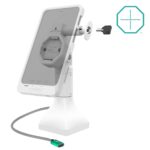GDS® Uni-Conn™ Powered 7" Locking Pedestal Dock with USB-C - Gray - Image 2