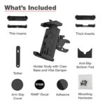RAM® Quick-Grip™ Pro XL Vibration Damping Phone Mount with Tough-Claw™ - Image 7