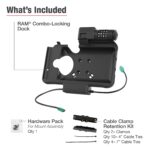 RAM® Combo Locking Power + Data Dock for Samsung Tab Active5 & 3 - Image 5
