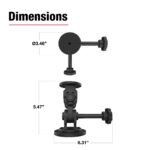 RAM® Dual 90-Degree Pivot Magnetic Mount with Knob - Image 3