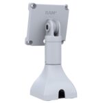RAM® 7" Pedestal Mount with 100mm VESA & Cable Routing - Gray - Image 2