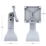 RAM® 7" Pedestal Mount with 100mm VESA & Cable Routing - Gray - Image 4