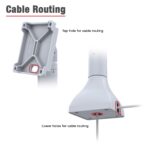RAM® 7" Pedestal Mount with 100mm VESA & Cable Routing - Gray - Image 5