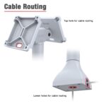 RAM® 7" Pedestal Mount with Dual 100mm VESA Adapters - Gray - Image 4