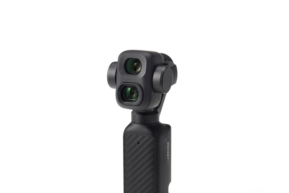 DJI Osmo Pocket 4P Wide-Angle Lens attached to Osmo Pocket 4P