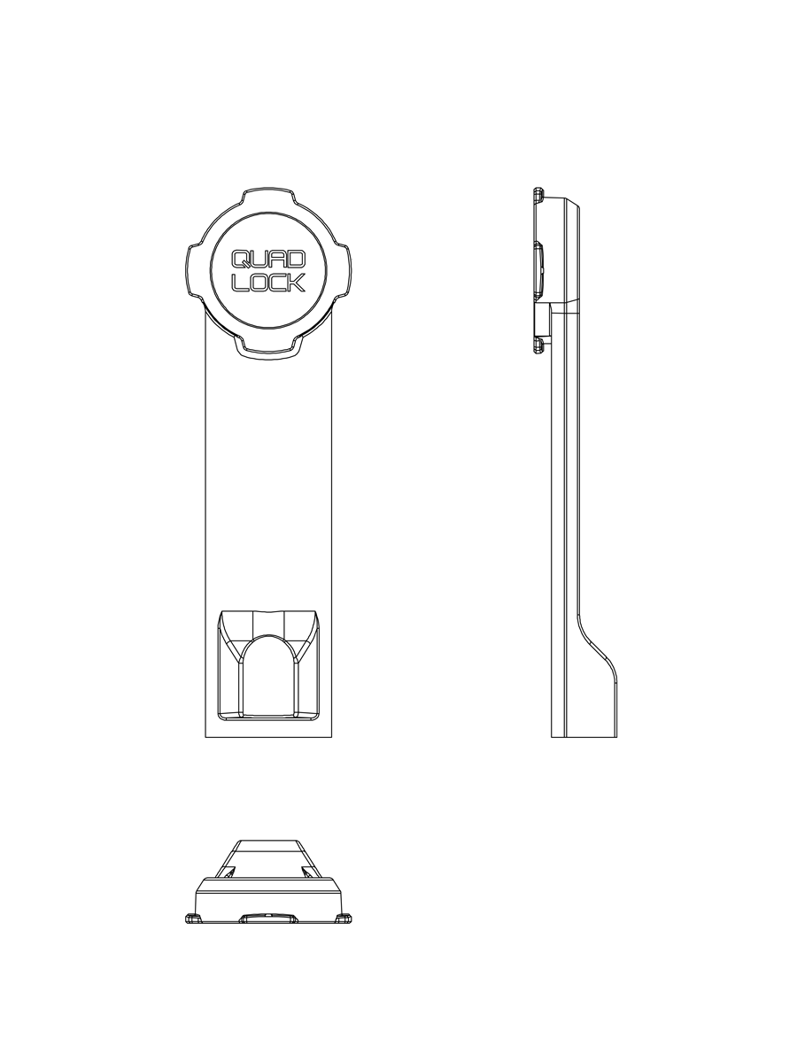 Line drawing of the Tripod Adaptor