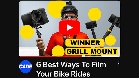 Cade Media calls the Grill Mount as the best way to film your bike rides.